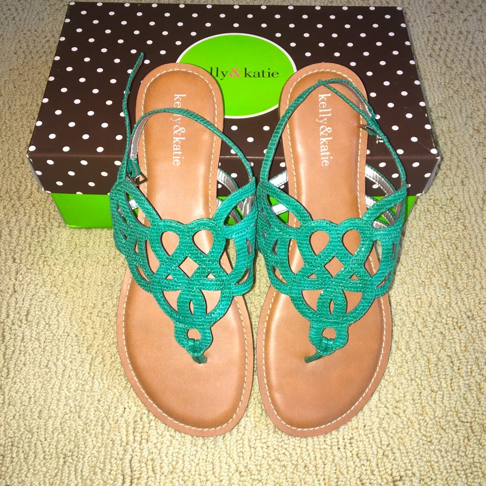 Kelly & Katie Turquoise Sandals